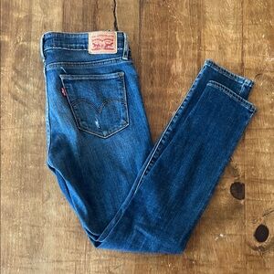 Levi's Women's Dark Blue Skinny Jeans, 27